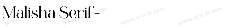Malisha Serif字体转换